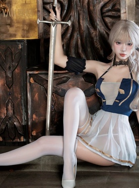 污喵社 黑兽精灵 姬骑士COS服 女剑士公主cosplay制服套装 连衣裙
