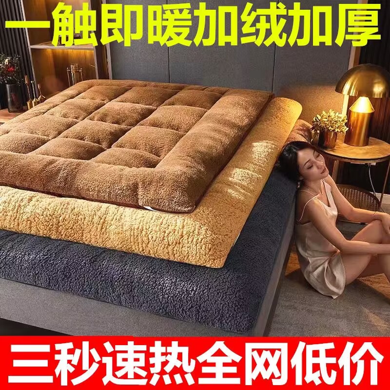 加厚羽绒棉床垫g榻榻米12cm五星级酒店软床褥可折叠1.5m1.8米垫被