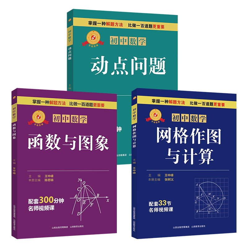 初中数学坐标系下几何问题新定义函数与图像网格作图与计算动点专项突破七年级八九2025中考解题技巧思维逻辑训练培优拔尖山西教育