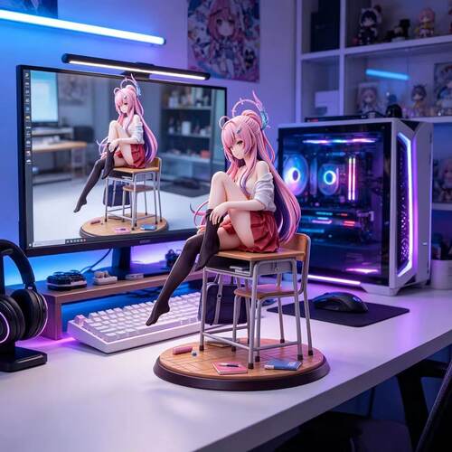 鸣潮放学后的爱弥斯手办摆件模型