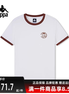 kappa卡帕女装夏季新款纯棉短袖运动跑步半袖T恤K0E62TD10