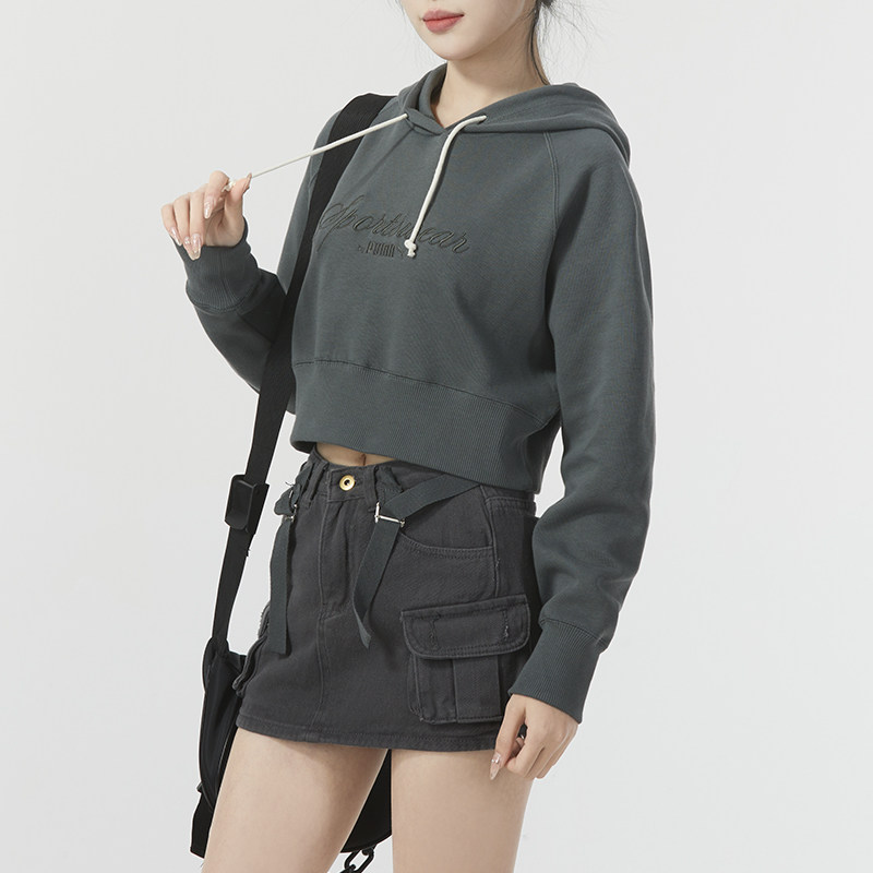 PUMA彪马女装夏季新款运动休闲套头衫时尚百搭连帽卫衣626044