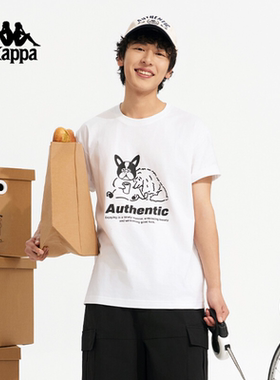 kappa卡帕男装女装夏季新款情侣运动纯棉短袖T恤K0EW2TD43