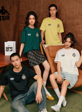 Kappa卡帕男装2025夏季新款运动休闲百搭圆领短袖T恤K0F32TD01D