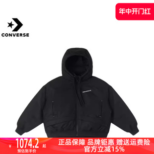 保暖防风休闲连帽羽绒服10025221 A02 Converse匡威女2023冬新款