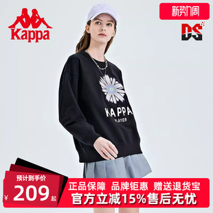新款 春季 运动休闲印花圆领卫衣K0D22WT61 女装 Kappa卡帕男装