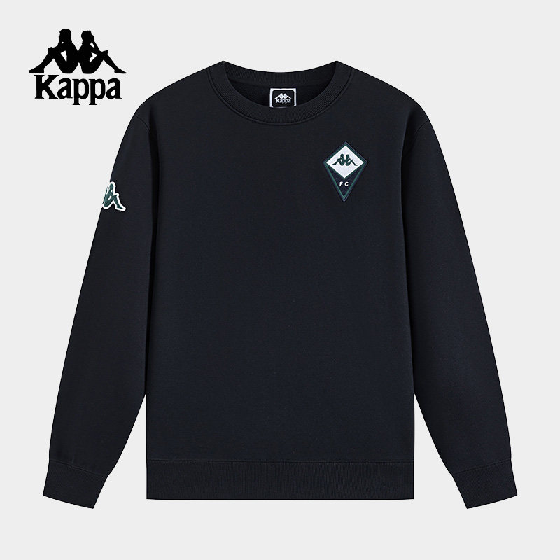 Kappa卡帕男服冬季新款运动休闲简约百搭圆领卫衣K0E72WT03D