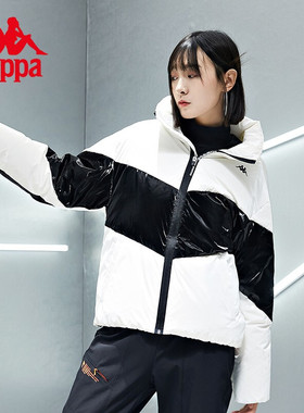 Kappa卡帕女装冬季新款立领防寒保暖休闲外套羽绒服K0B82YY06F