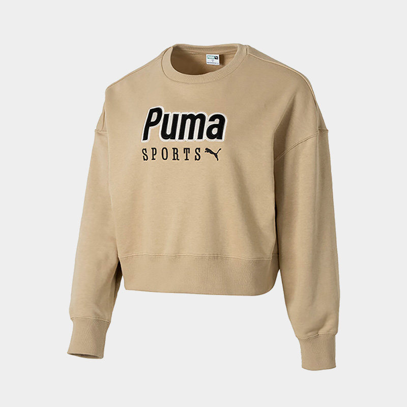 PUMA彪马女装夏季新款运动休闲百搭套头衫圆领长袖卫衣626169