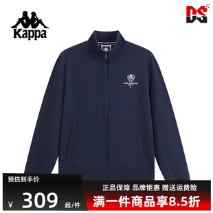 Kappa卡帕女装 新款 时尚 复古百搭立领针织外套K0F62WK30 2025秋季