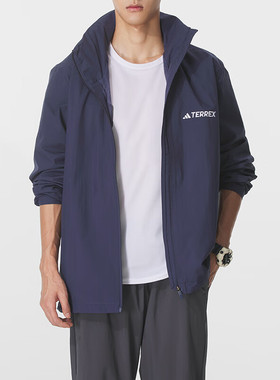 Adidas阿迪达斯男装2025秋季新款MT ESS 2L R JKT百搭外套JY0477