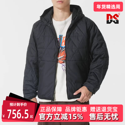 Nike耐克男装2025冬季新款简约百搭时尚保暖连帽休闲棉服FZ3163