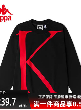 Kappa卡帕男装女装冬季新款Azzurro系列套头衫运动卫衣KAA0KT38