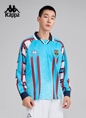 Kappa卡帕男装2025夏季新款运动休闲百搭长袖POLO套头衫K0F32PC02