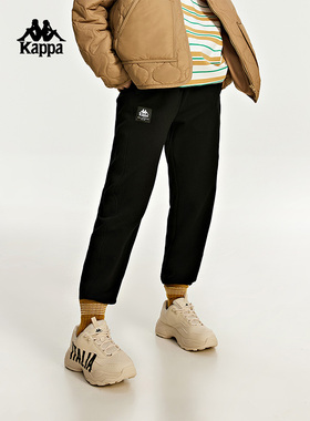 Kappa卡帕女裤夏季新款运动休闲简约舒适百搭长裤K0D62AK60