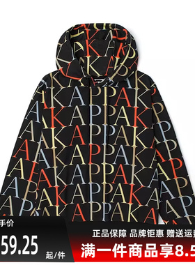 Kappa卡帕男装女装春季新款Azzurro套头衫印花休闲卫衣KAB0KT13