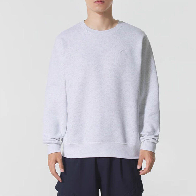 Nike耐克男装2025冬季新款CLUB BB CREW简约百搭加绒卫衣FN3887