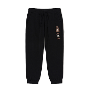 Kappa卡帕男子运动裤秋新款针织休闲小脚卫裤长裤K0D52AK18P