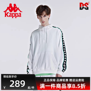 Kappa卡帕男装 新款 卫衣串标休闲套头衫 运动透气上衣K0B52MT62 秋季