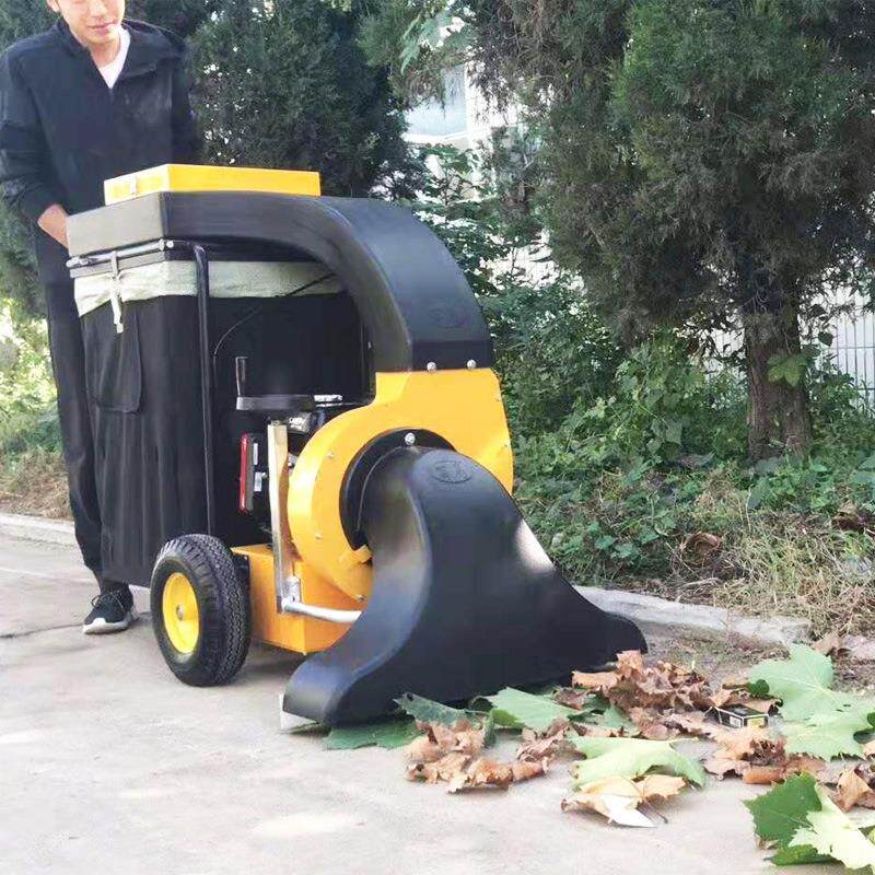 人行道园林落叶树叶收集器 公园移动式树叶机 环卫道路吹吸树叶机