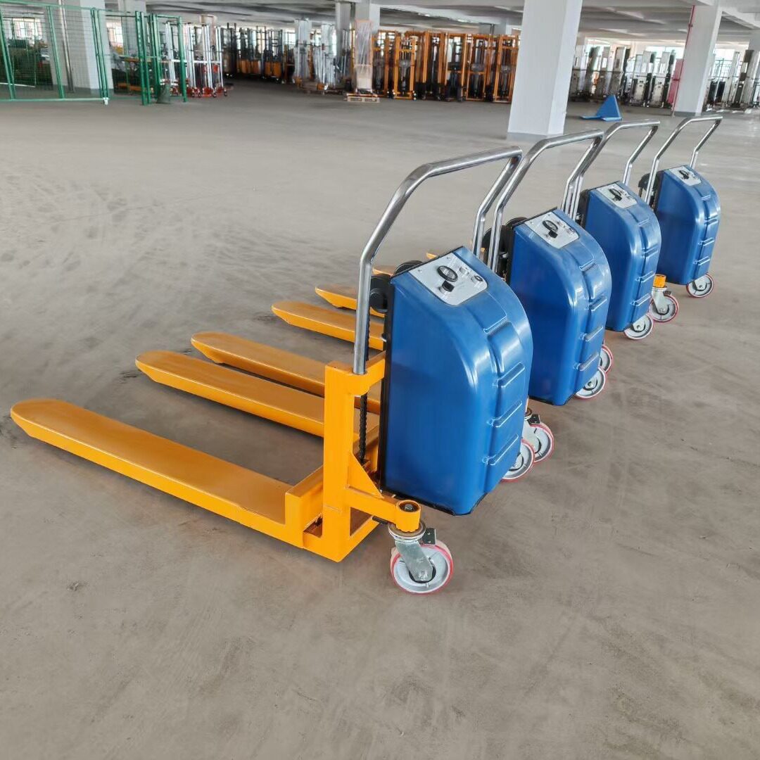 高升程搬运车剪叉式高起升手动液压叉车1吨升高作业组装台车