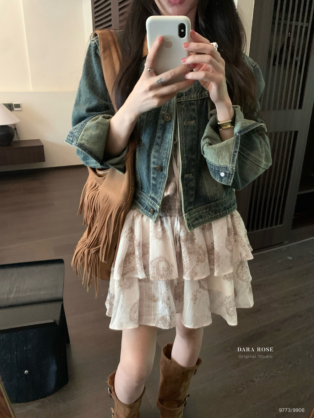 秋上新韩版复古风蓝色外套女撞色翻领气质显瘦夹克牛仔外套QK9773