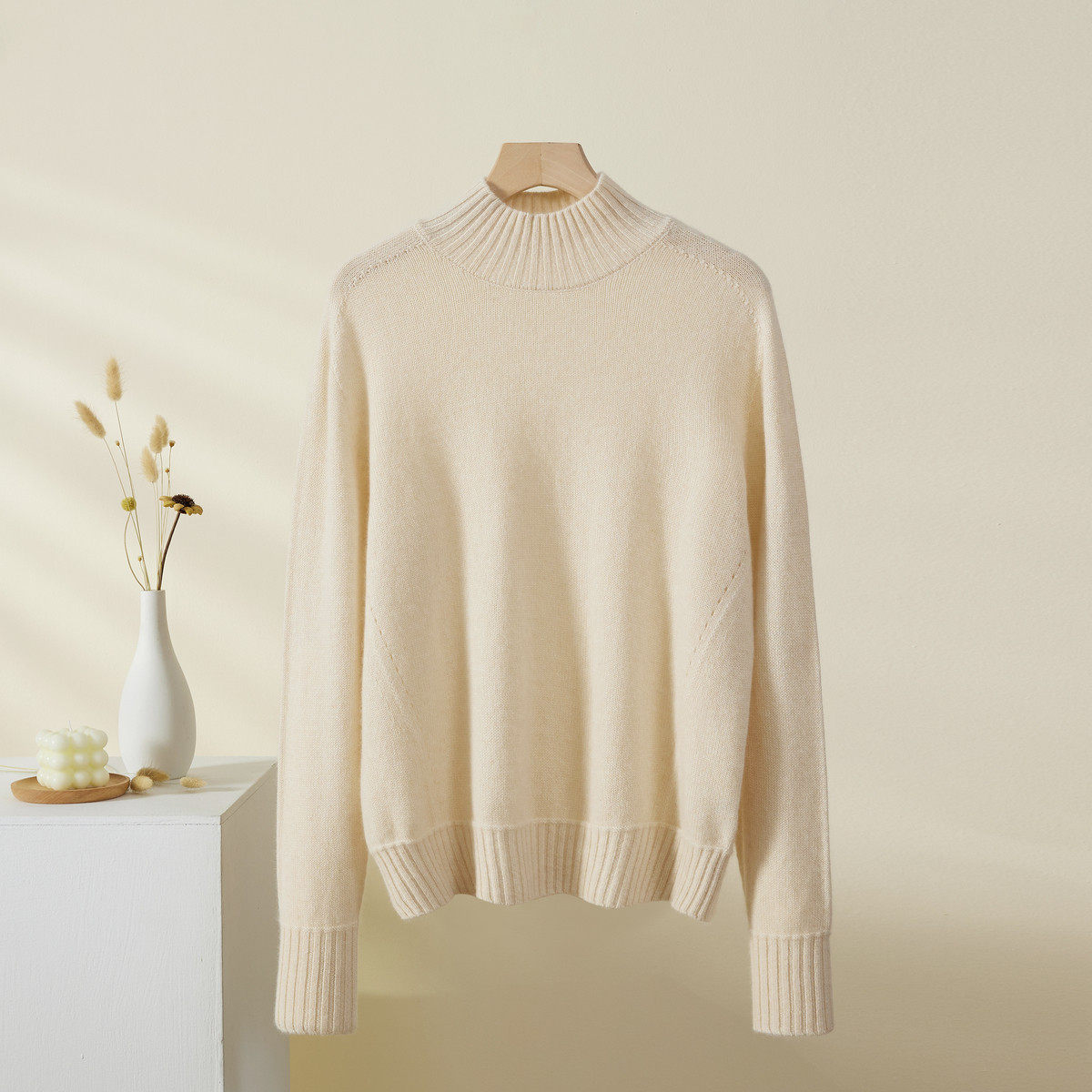 春竹100%山羊绒厚款25秋冬新款半高领高级感洋气保暖毛衣女羊绒衫,女装/女士精品,羊绒衫,淘宝优惠券,粉丝福利购,淘宝优惠卷