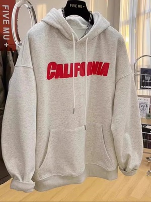 特大码300斤高级感纯棉连帽卫衣