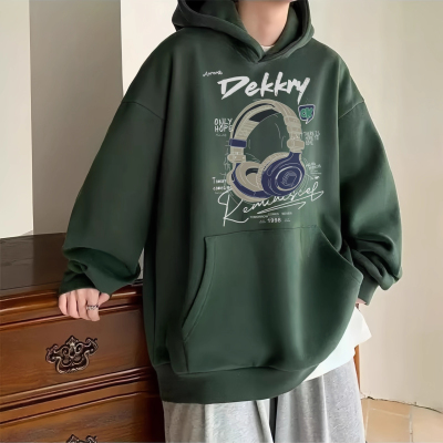 大码300斤复古潮牌连帽卫衣男款