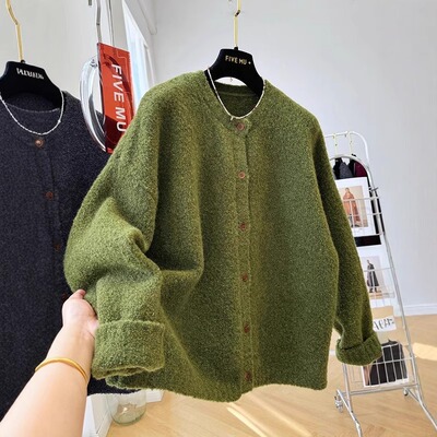 特大码300斤秋冬针织开衫