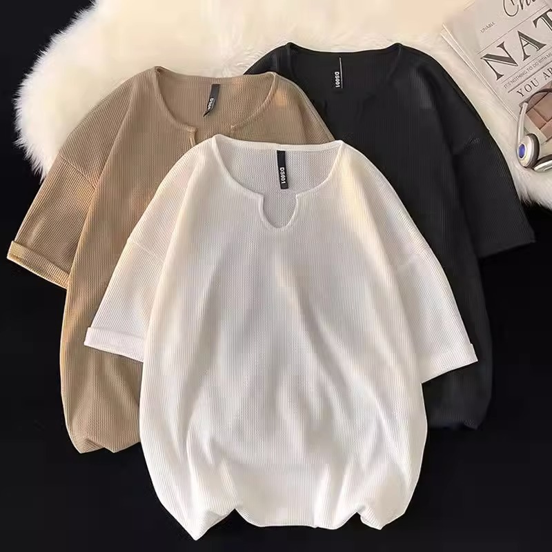 特大码300斤纯色薄款短袖t恤