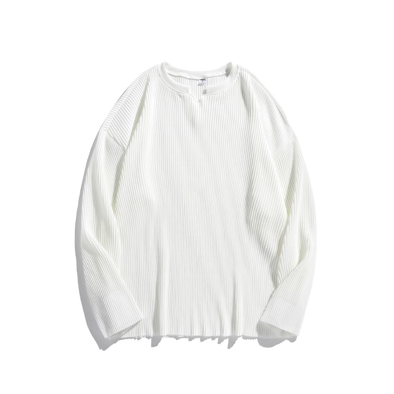 特大码300斤V领宽松褶皱长袖