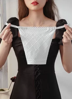V领低领衣服防走光神器蕾丝小