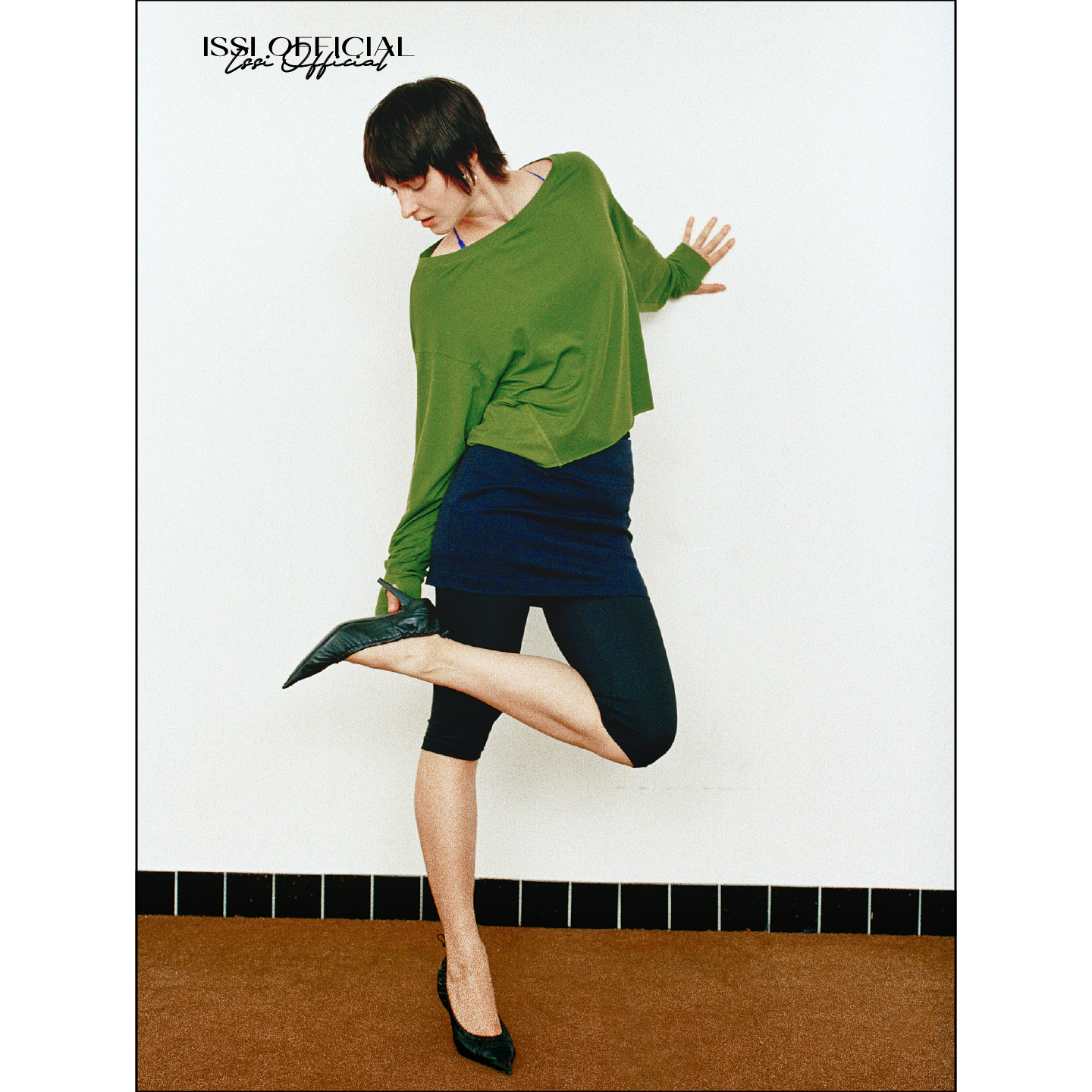 ISSIofficial*天丝羊毛露肩一字领裸肤清凉感天丝罩衫