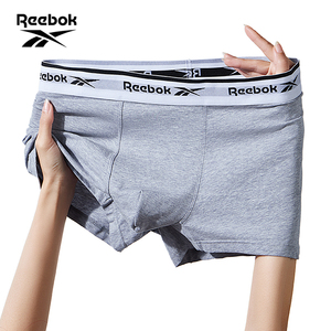 Reebok/锐步男士内裤四角底裤头纯棉裆透气平角短裤衩男夏季薄款