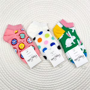 happysocks船袜女瑞典潮牌时尚个性百搭纯棉浅口短袜ins潮袜子