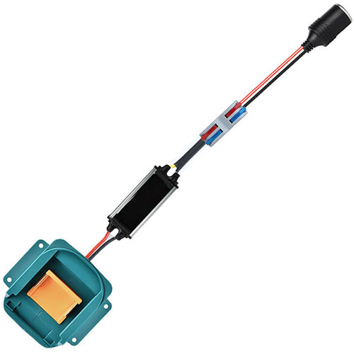 适配/得伟/米沃奇/锂电池18v转12v10a120w diy点烟器