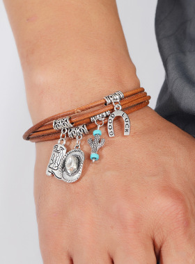 西部牛仔风手链手镯男女均可