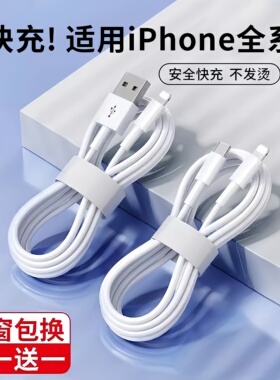 适用苹果17/16数据线iPhone15/14/11快充6s手机充电线8plus7P充电器12pro闪充线13短冲电xr平板max单头5/6s线