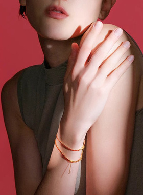 2026马年女生纯银红绳本命手链