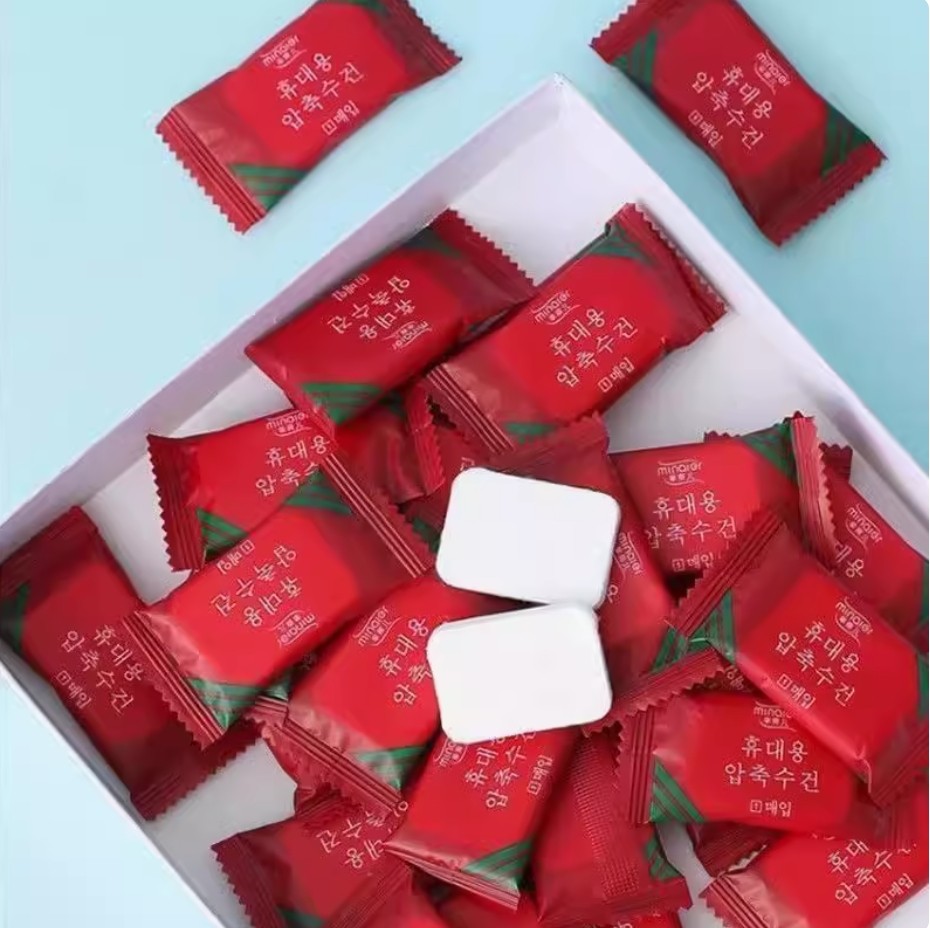 吸水不掉絮一次性旅行洁面巾酒店家用洗脸巾舒适加厚压缩毛巾qwe6