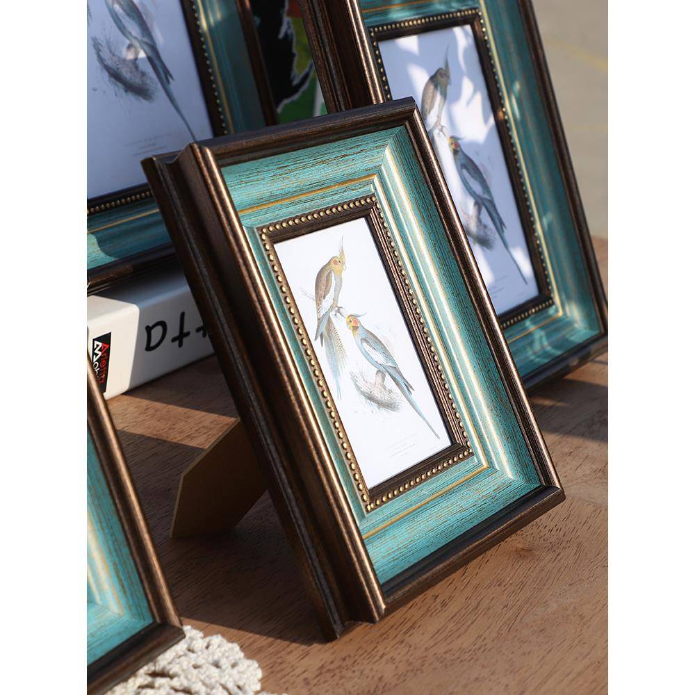 美式复古欧式加冲洗照片做成相框摆台7七寸10寸挂墙定制画框横竖