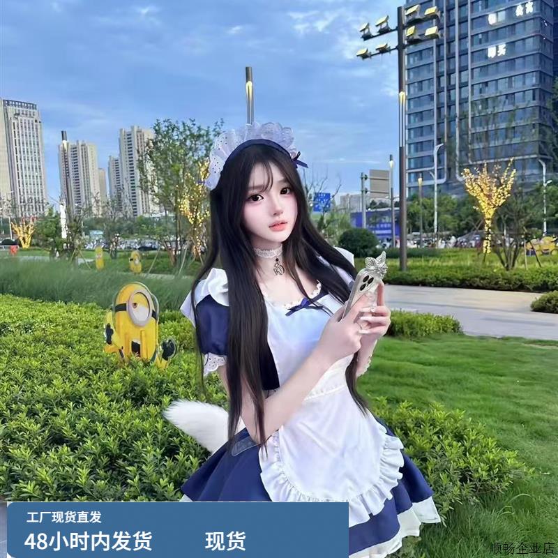 天使女仆-日系软妹可爱连衣裙女佣围裙动漫二次元COS服洛丽塔套装