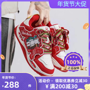 暴力熊正品官方旗舰店品牌男鞋新款爆款女鞋2023新款潮牌高帮板鞋