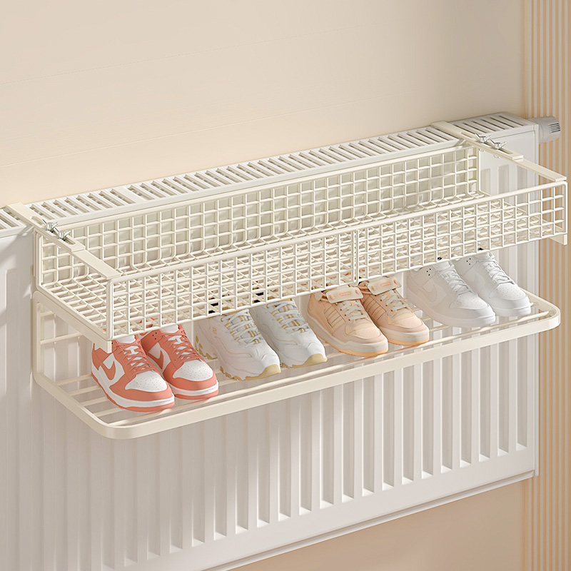 悬挂免打孔栏杆晾晒架鞋子置物架