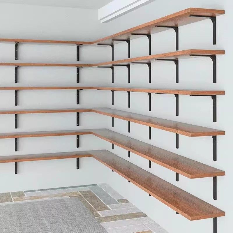 墙上免打孔置物架墙角装饰书架墙壁木板壁挂搁板厨房收纳放置架子,收纳整理,整理架/置物架/收纳架,淘宝优惠券,粉丝福利购,淘宝优惠卷