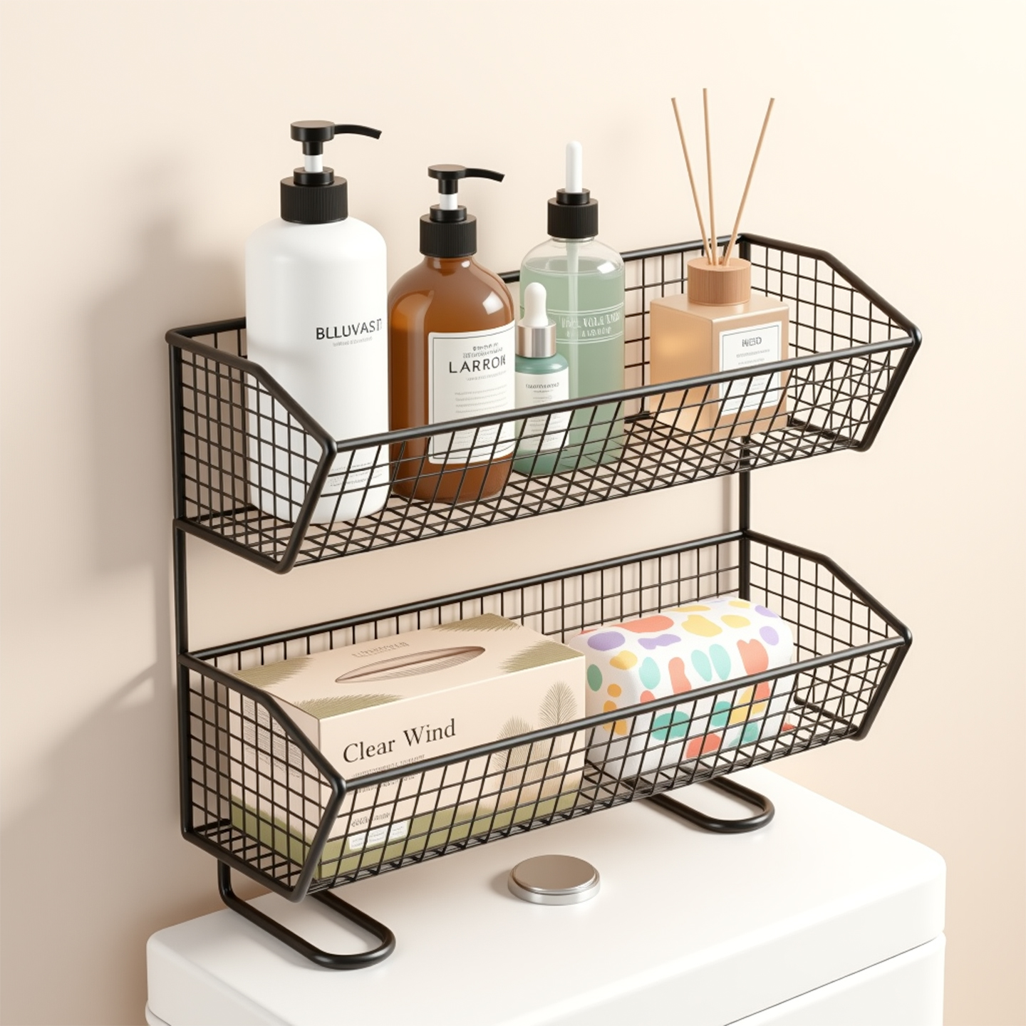 卫生间置物架马桶上方多功能浴室厕所洗手间用品储物架子收纳神器