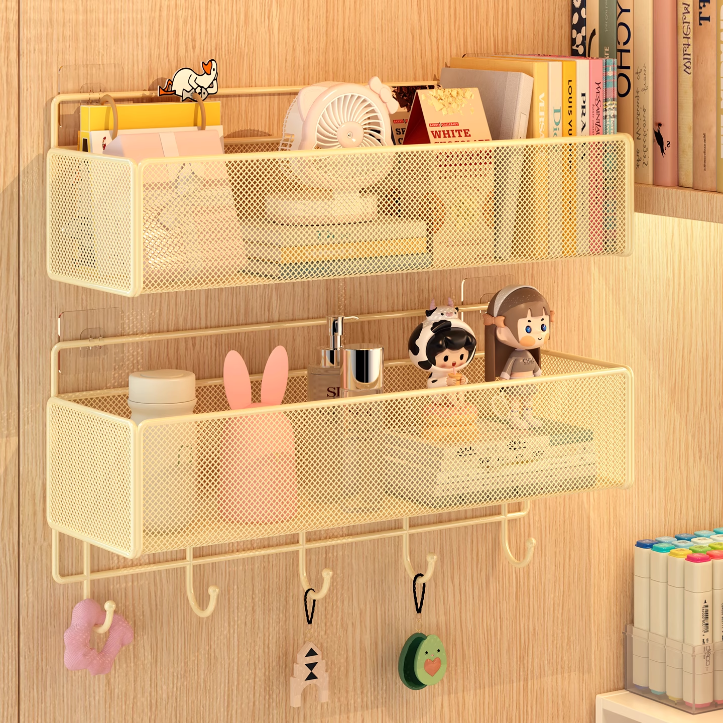 墙上置物架宿舍好物免打孔