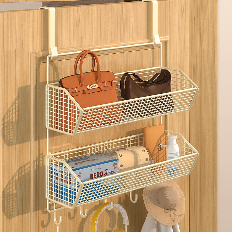 门后收纳置物架多层挂门零食架