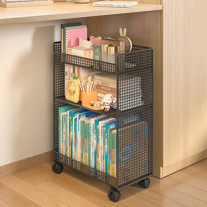 书包置物架可移动书架带轮小推车